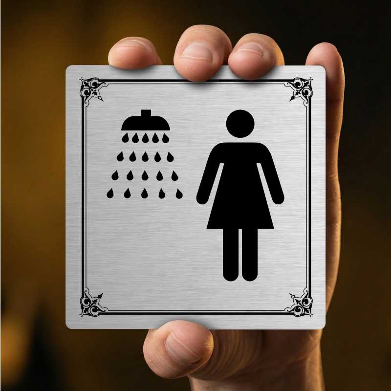 Sprcha ženy, 80x80mm, pergamen, Texas